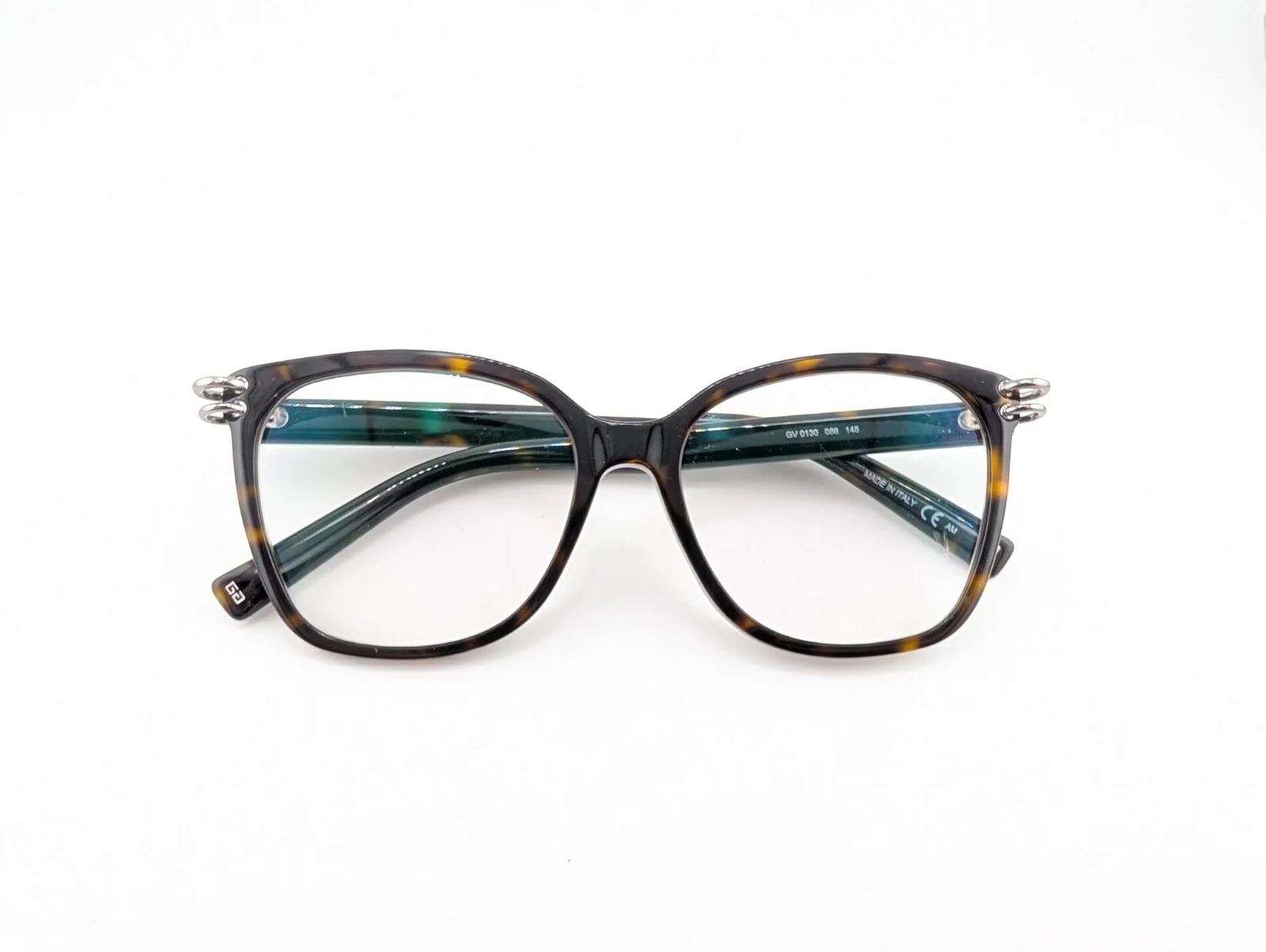 Gucci Eyeglasses Frames GG0130OZ 001 Matte Black Gold Square Full Rim 53-18-145 3